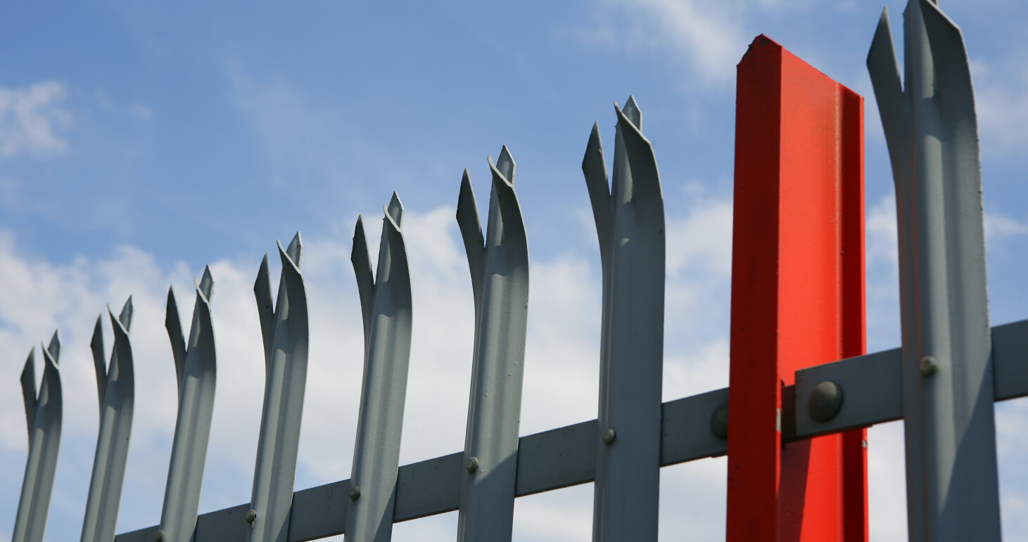 Secure fenced container storage site in Accrington